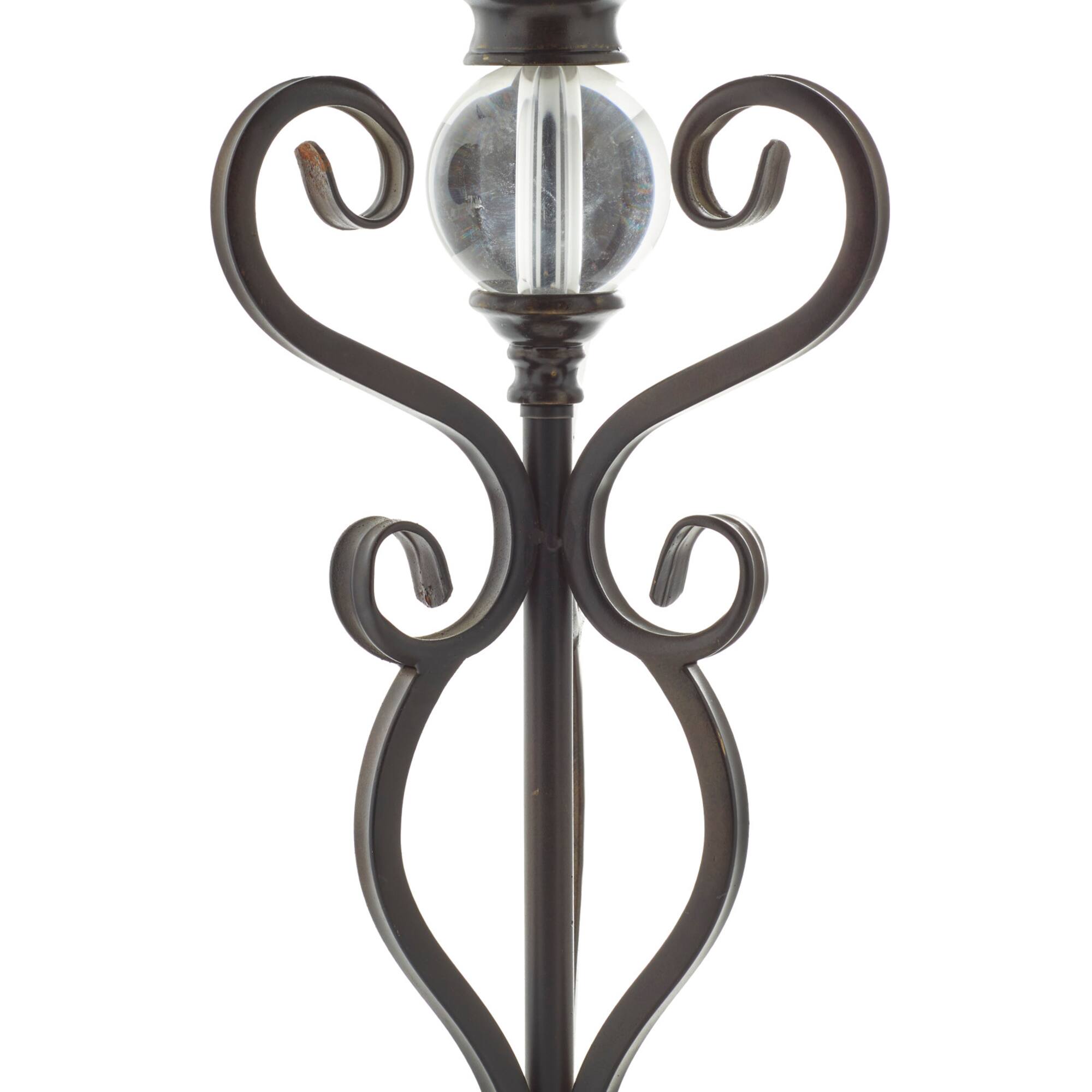 Set of 2" Brown Metal Mediterranean Uplight